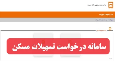 سامانه درخواست تسهیلات مسکن loan.bank-maskan.ir ثبت نام وام مسکن